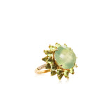 Prehnite/Peridot Ring