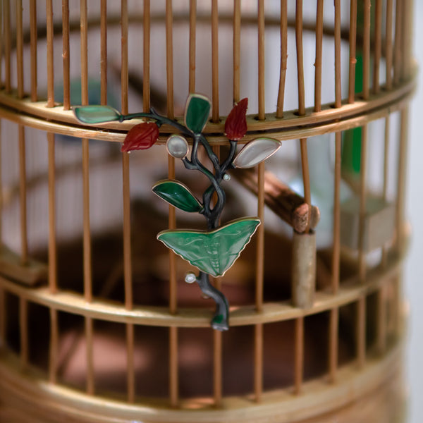 Bonsai Jade Brooch