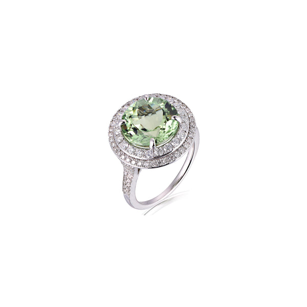 6.04ct Green Tourmaline Ring