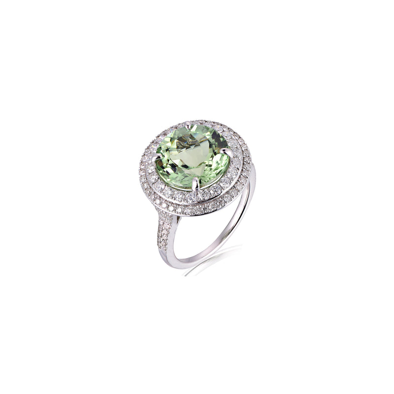 6.04ct Green Tourmaline Ring
