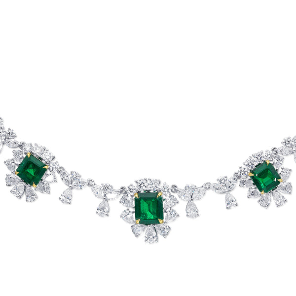 Emerald & Diamond Necklace