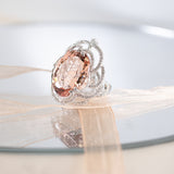 Morganite Diamond Ring