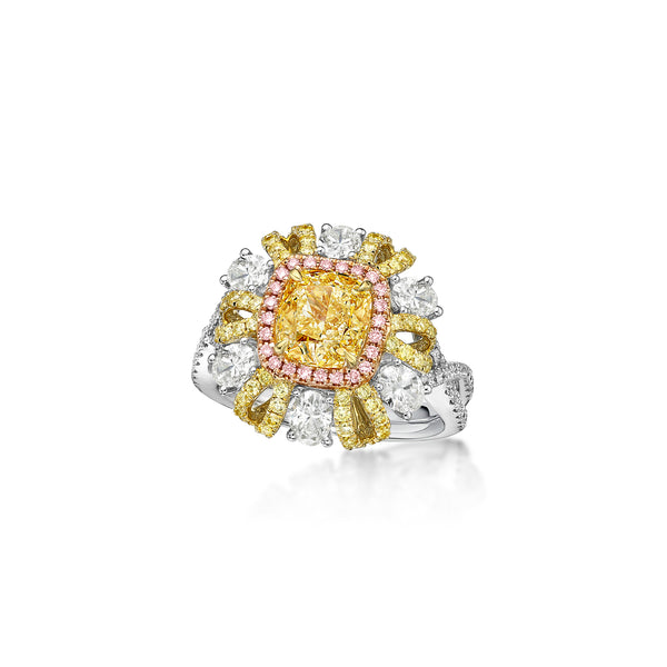 GIA Certified 2.19CT Fancy Light Yellow Diamond