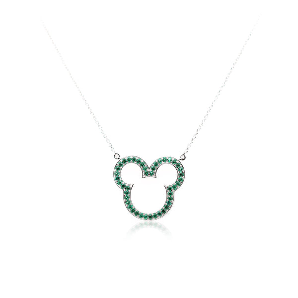 Bear Emerald Necklace