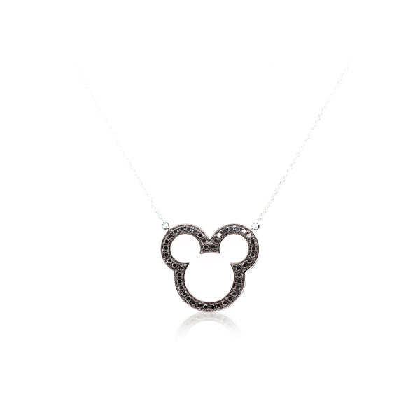 Bear Black Diamond Necklace