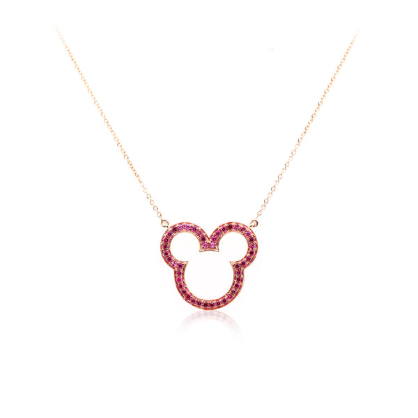 Ruby Bear Necklace