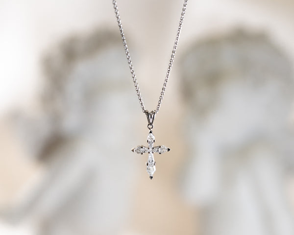 Infinity Cross Diamond Pendant