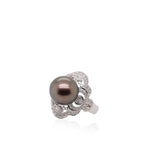 Tahiti Pearl with Diamond Ring