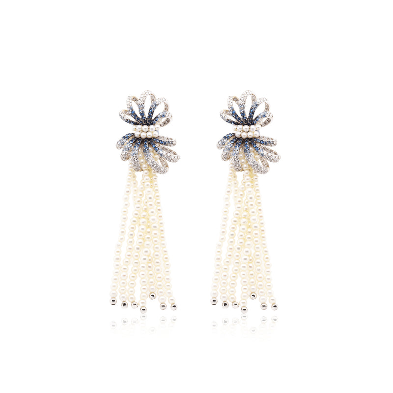 Pearl Tassel Earrings