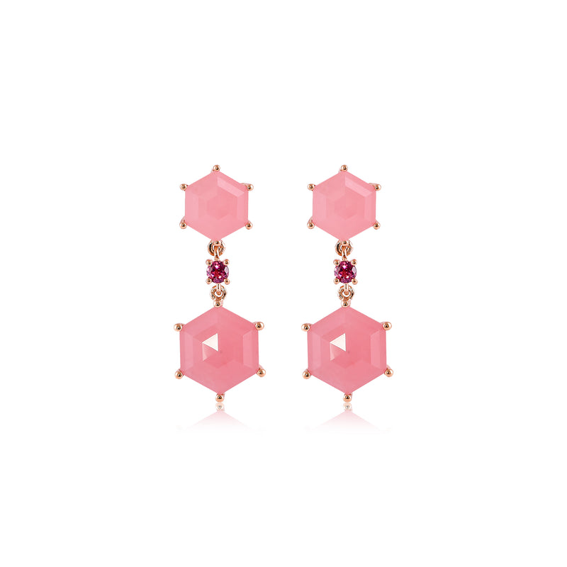 Rose Quartz Earrings