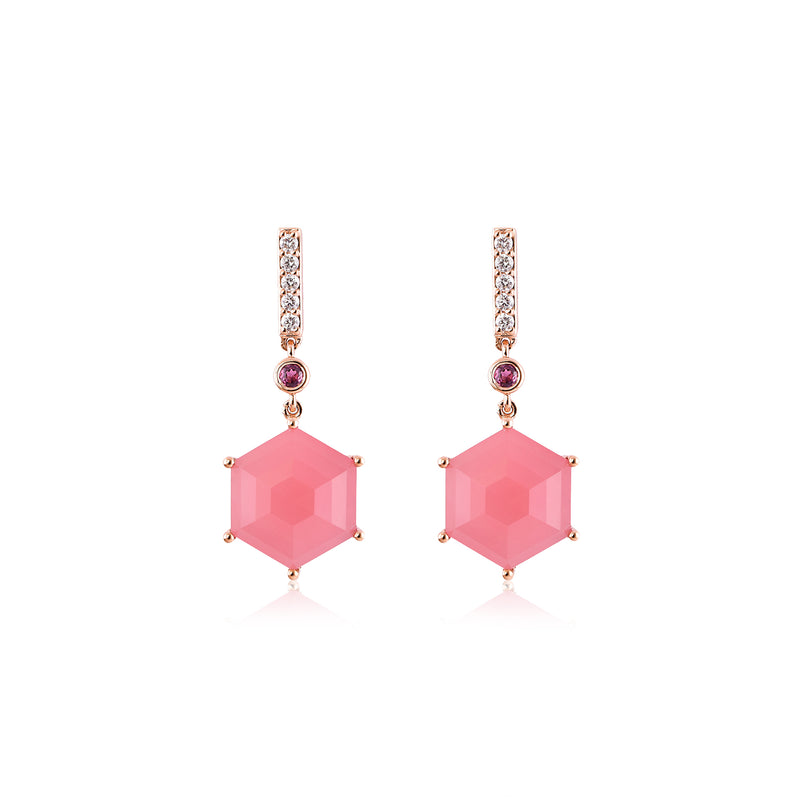 Rose Quartz Earring