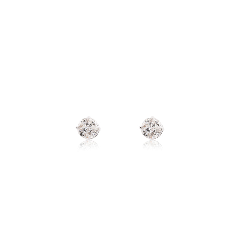 Round Diamond Earrings