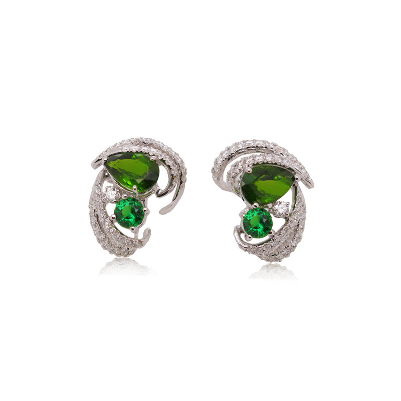 Chrome Diopside Earrings
