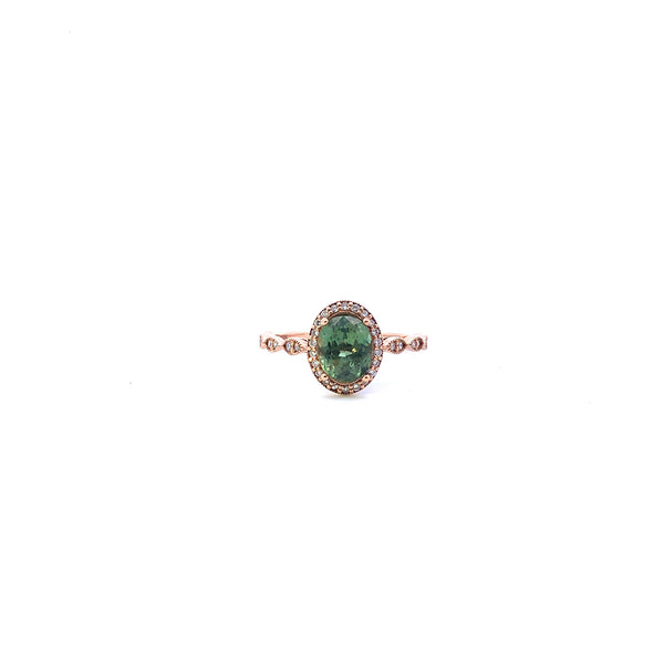 Green Tourmaline Ring