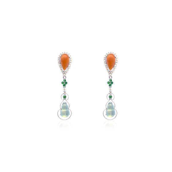 Oriental Jade Earrings