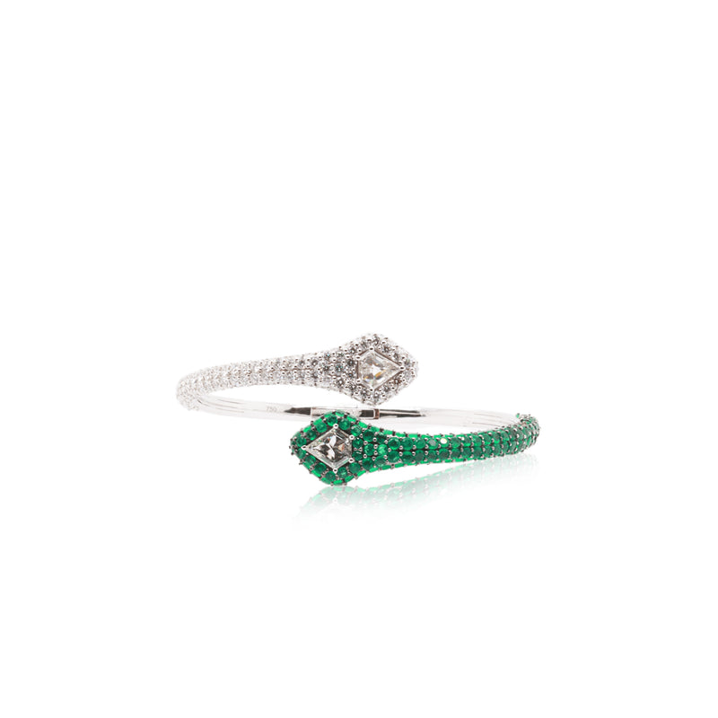 Emerald & Diamond Bangle