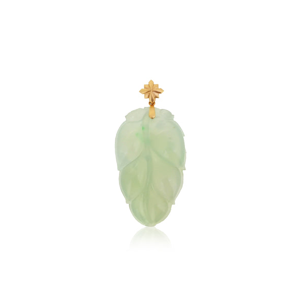 Prosperity Leaf Jade Pendant