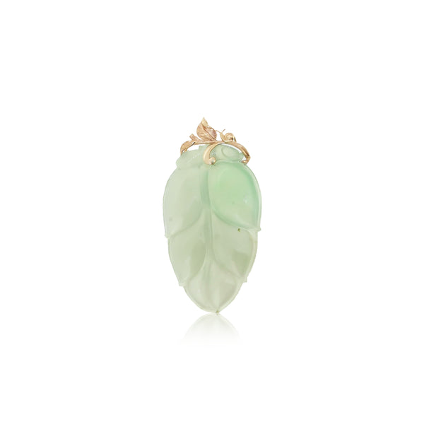 Prosperity Leaf Jade Pendant