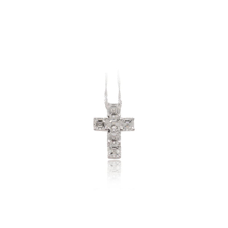 3.24CT Diamond Cross Pendant