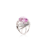 21.37CT Pink Kyanite Ring