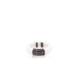Matte White Ceramic Ring