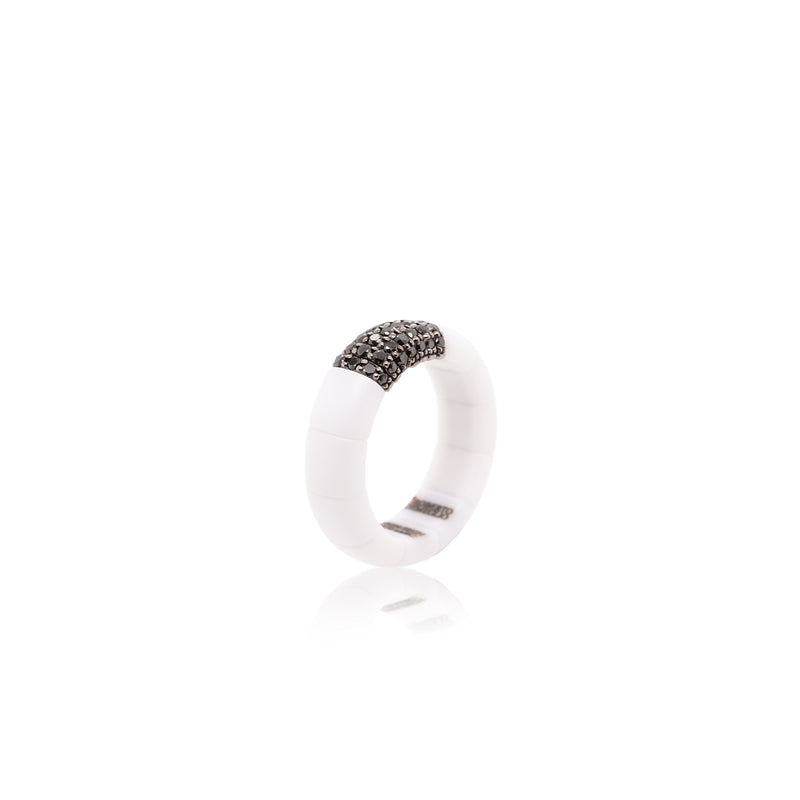 Matte White Ceramic Ring