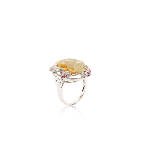 Jade Dog Ring