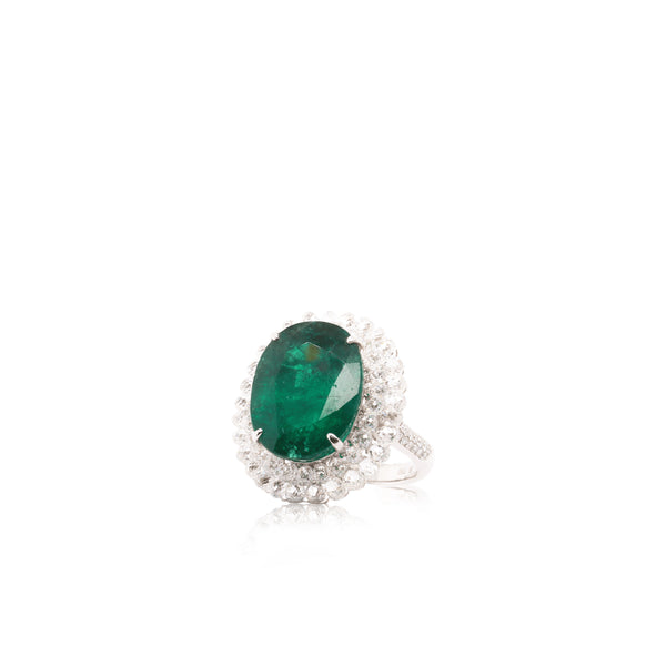 Emerald Diamond Ring