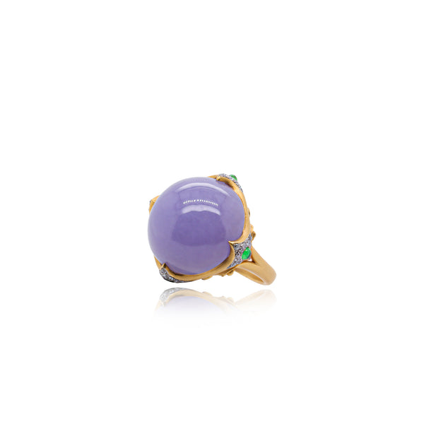 Purple Jade Ring