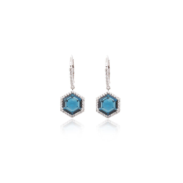 London Blue Topaz Earring