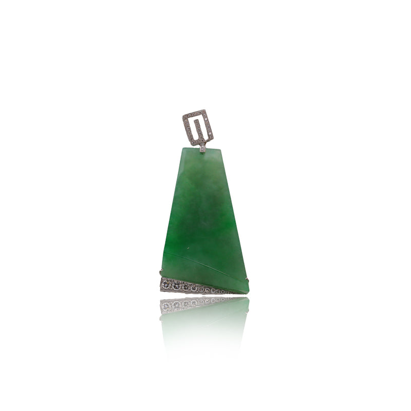 Jade Pendant with diamonds