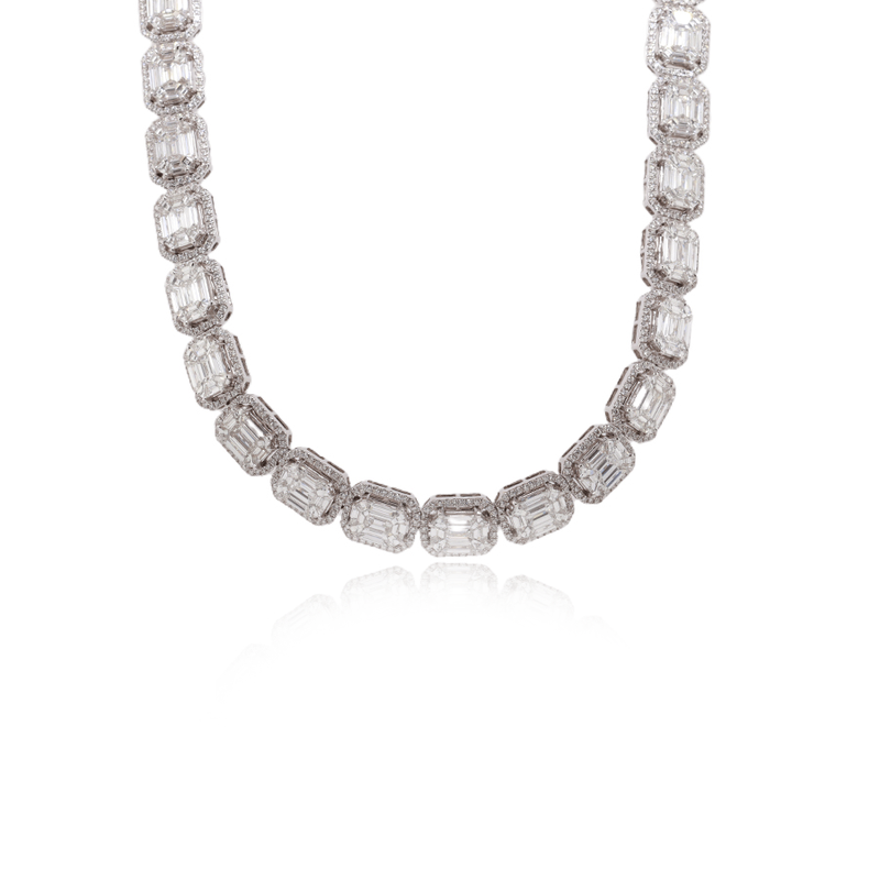 Illusion Diamond Necklace