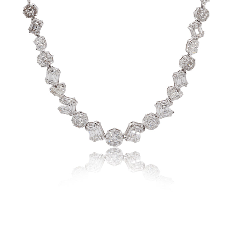 Multi Shape CZ Necklace – CZ by Kenneth Jay Lane