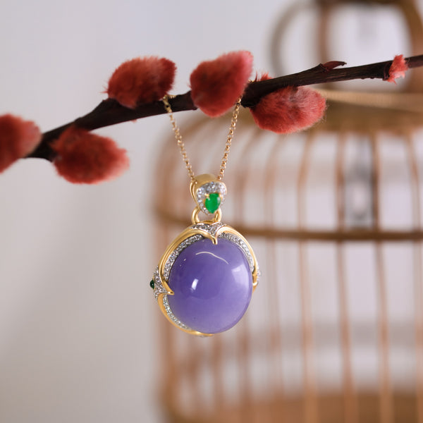Purple Jade Pendant