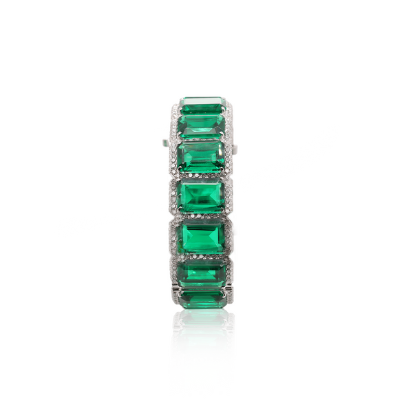 Emerald & Diamond Bangle