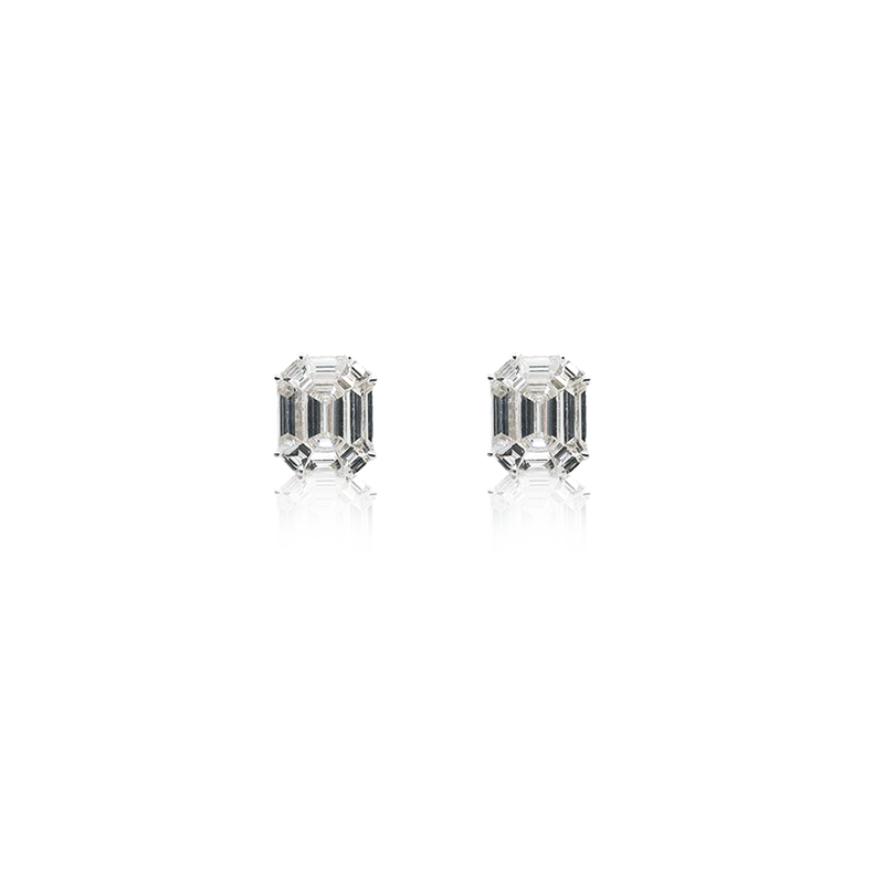 Illusion Diamond Earring