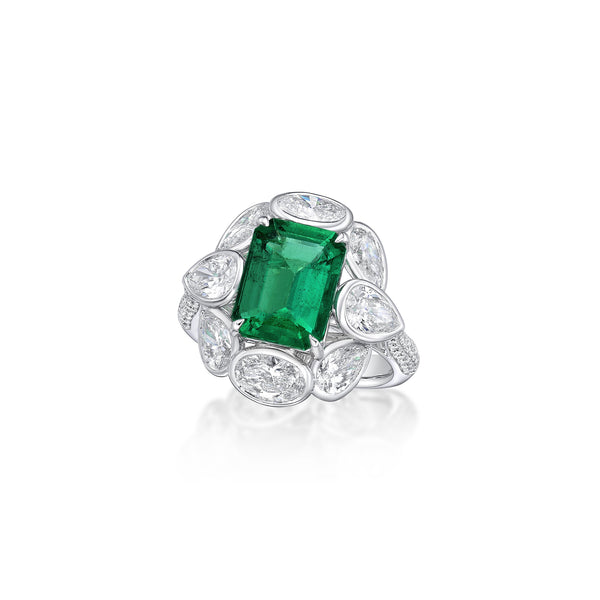 GRS Certified 2.91CT Emerald Ring