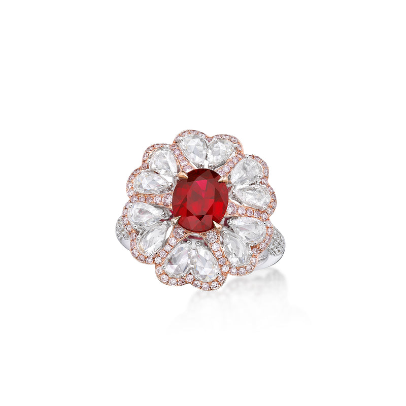GIA Certified 2.03CT Ruby Ring