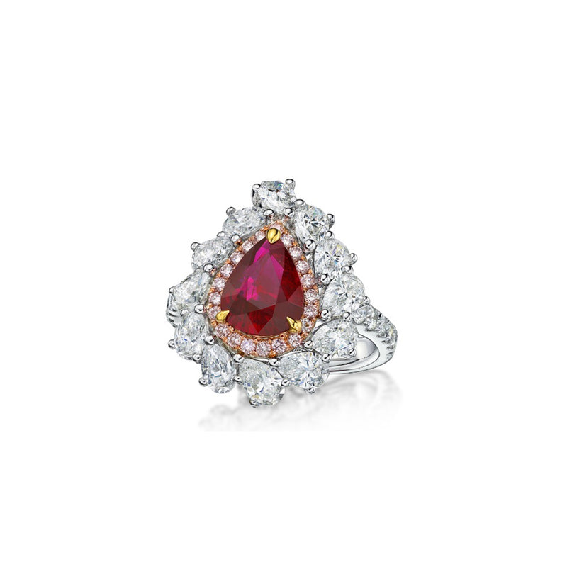 GIA Certified 2.03CT Ruby Ring