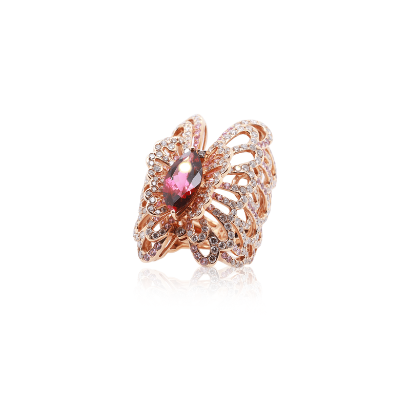 Red 2025 tourmaline ring