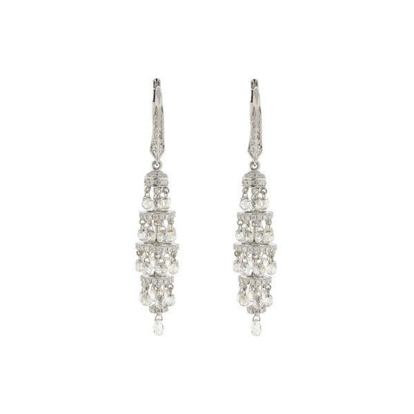 Chandelier Briolette Diamond Earrings