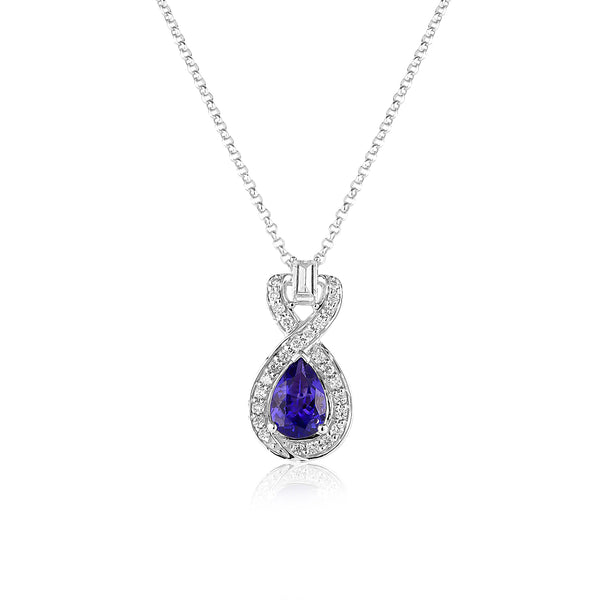 Tanzanite & Diamond Pendant